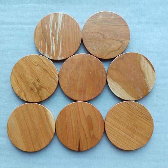 Wilderness Woods Eagle Box & Set of 8 Cork Coasters laser etched wood vintage - Picture 13 of 15